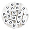 White silicone letter U square string beads, Master Maker Crafts wholesale supplies, Ohio DIY Craft Warehouse