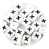 White silicone letter X beads, craft supplies, Master Maker Crafts wholesale Ohio DIY Craft Warehouse