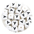 Master Maker Crafts white silicone letter Y beads for stringing, wholesale craft supplies Ohio DIY Craft Warehouse