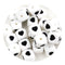 White silicone square beads with black heart shapes, Master Maker Crafts wholesale Ohio. DIY Craft Warehouse