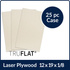 TruFlat Linen Plywood - 12"x 19" x 1/8" (25 Piece Case)