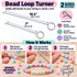 Bead Loop Turner Hook With Latch 7" & 10.5" - 425/LOT