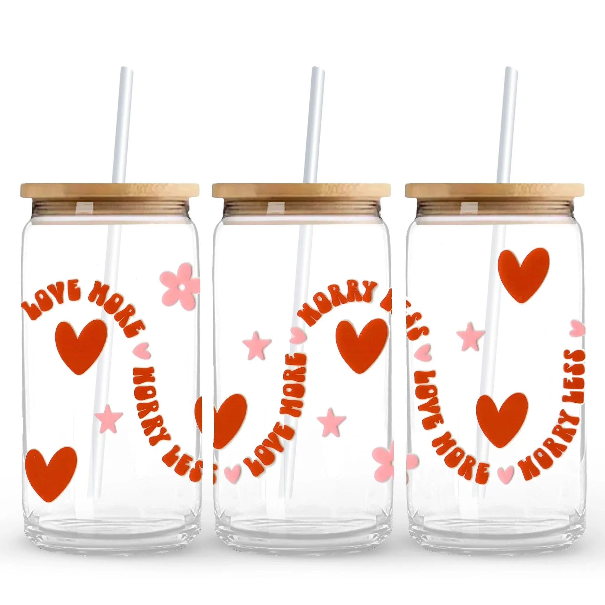 UV DTF Wrap - Love More, Worry Less - DIY Craft Warehouse DIY Craft Warehouse