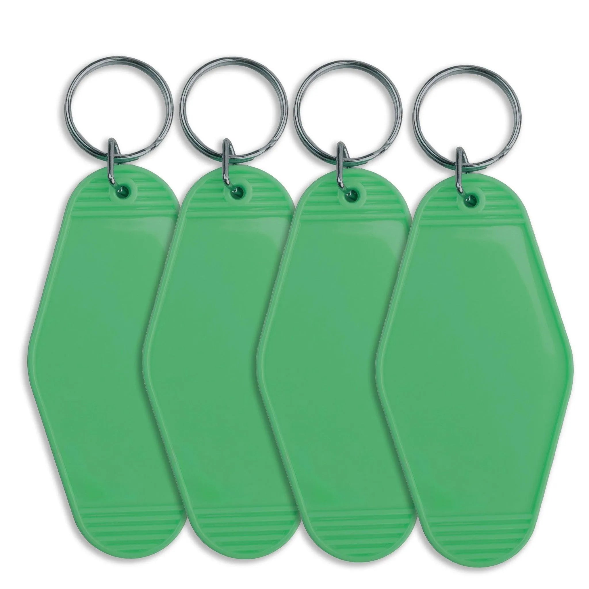 Retro Motel Keychain with Silver Ring - Light Green - DIY Craft Warehouse DIY Craft Warehouse