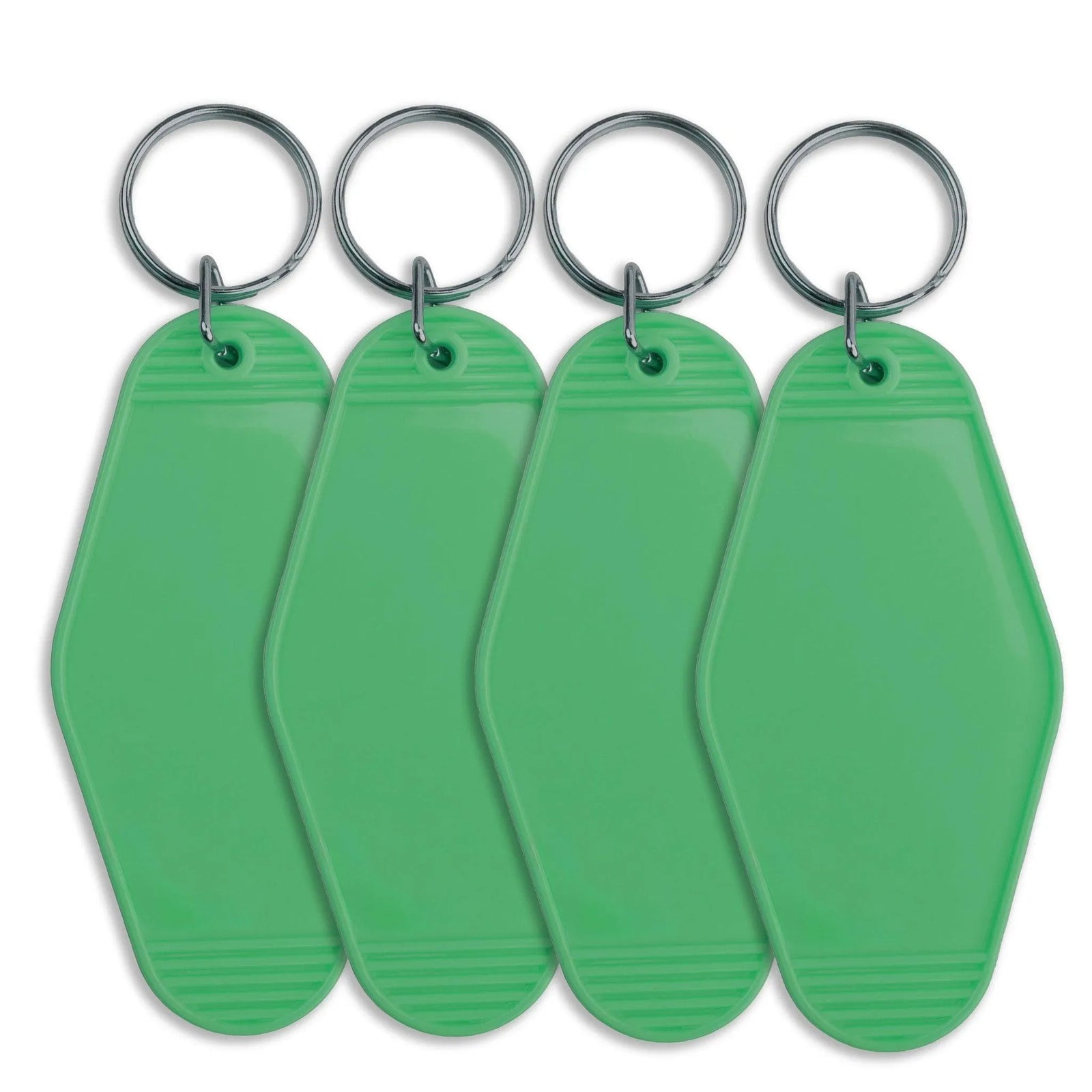 Retro Motel Keychain with Silver Ring - Light Green - DIY Craft Warehouse