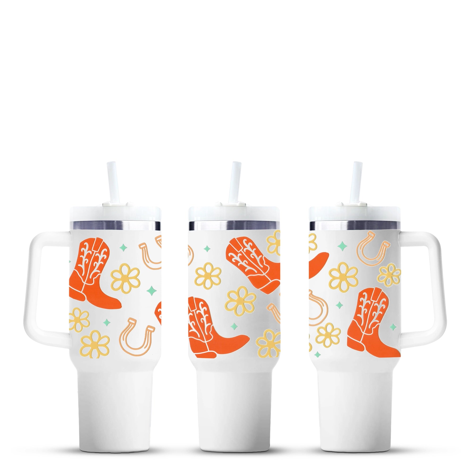 Cowboy boots and horseshoe tumbler, Master Maker Crafts wholesale craft supplies, Ohio DIY Craft Warehouse