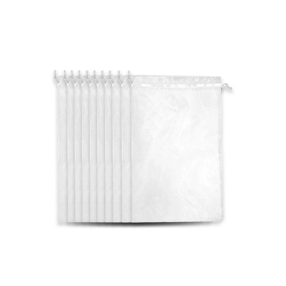 Organza Bags White 4x6 for handmade product packaging