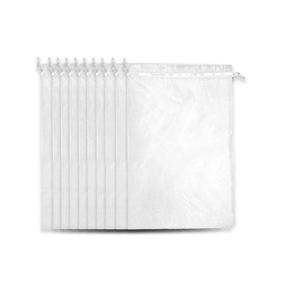Organza Bags White 5x7 for handmade product packaging