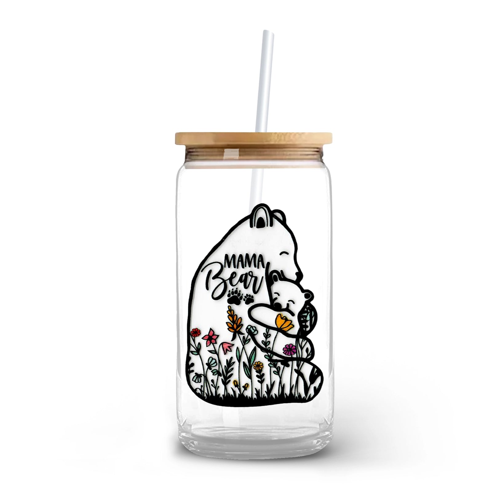 Master Maker Crafts -  UV DTF Decal - Mama Bear Hugs 2 Decals 3.5