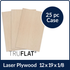 TruFlat Maple Plywood - 12"x 19" x 1/8" (25 Piece Case)