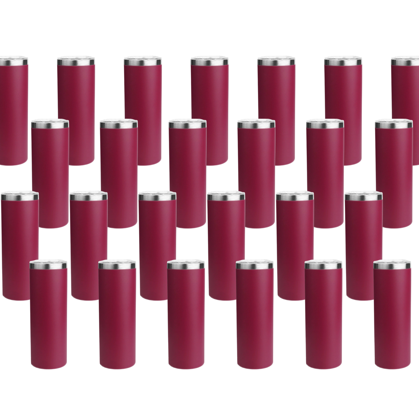 Master Maker Crafts -  20 oz Tall Skinny Tumbler - Maroon Red (25 Piece CASE) | Master Maker Crafts - Wholesale Craft Supplies - Fast Shipping from Ohio