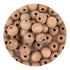 Master Maker Crafts -  Wood Bead Round - Beech (5 Beads - 12mm) DIY Craft Warehouse