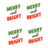 UV DTF Decal - Merry Bright (4 Decals) - DIY Craft Warehouse DIY Craft Warehouse