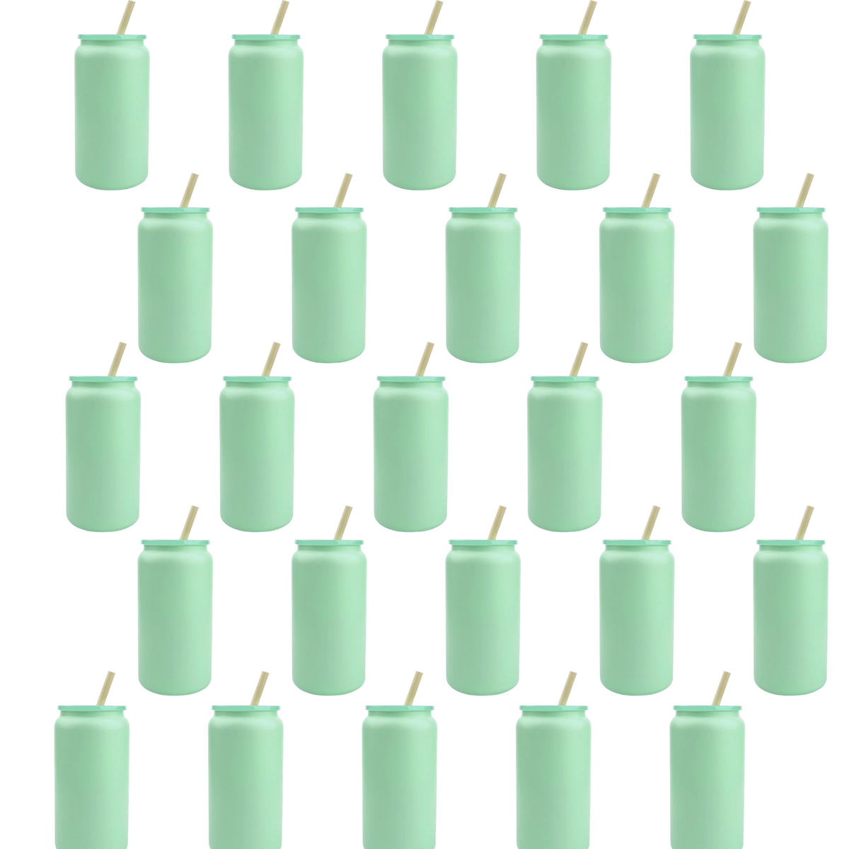 16 oz Metal Can - Green (25/Case)