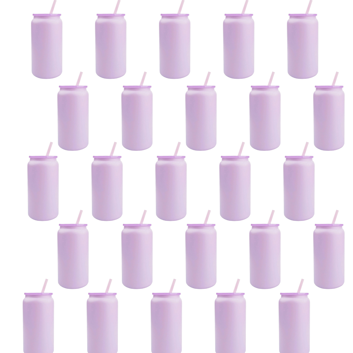 16 oz Metal Can Cup - Purple (25/Case)