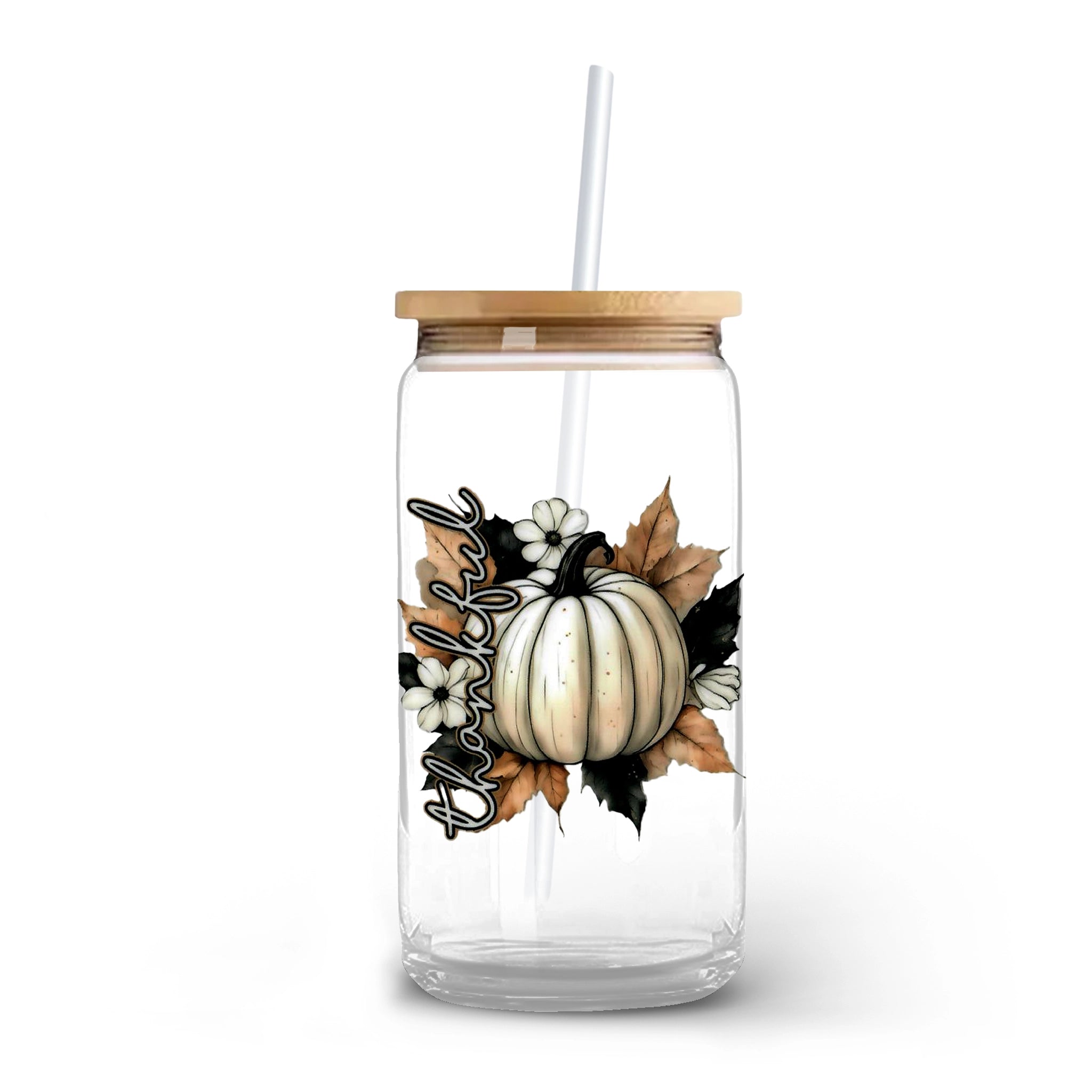 Master Maker Crafts -  UV DTF Decal - Muted Thankful Pumpkin 2 Decals 3.5" (Cup NOT Inclued) | Master Maker Crafts - Wholesale Craft Supplies - Fast Shipping from Ohio DIY Craft Warehouse