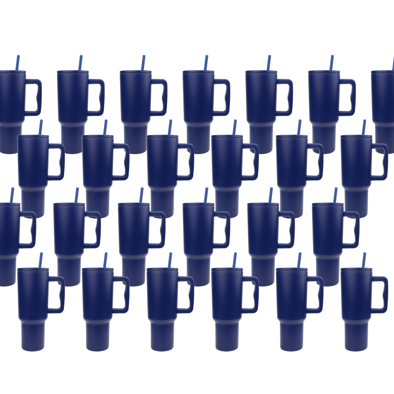 Master Maker Crafts -  40 oz Handled Tumbler Modern II Matte - Navy Blue (25 Piece CASE) | Master Maker Crafts - Wholesale Craft Supplies - Fast Shipping from Ohio
