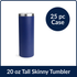 20 oz Tall Skinny Tumbler - Navy Blue (25 Piece CASE)