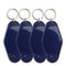 Retro Motel Keychain with Silver Ring - Navy Blue - DIY Craft Warehouse DIY Craft Warehouse