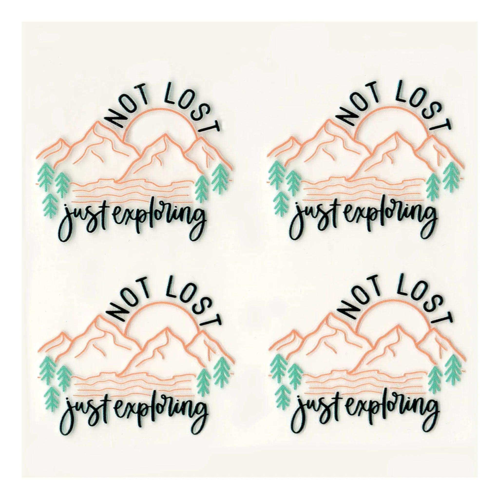 UV DTF Decal - Not Lost Exploring (4 Decals) - DIY Craft Warehouse DIY Craft Warehouse