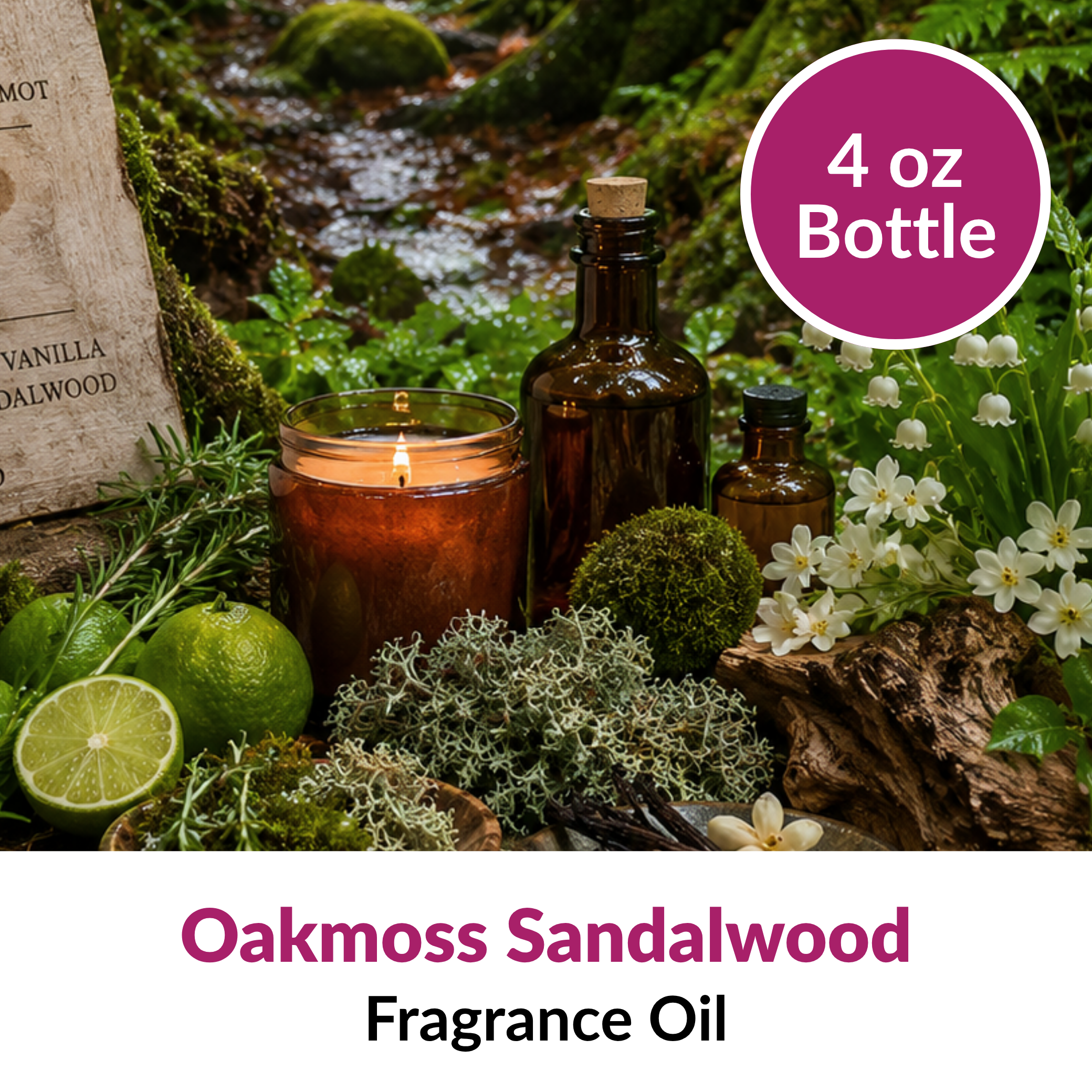 Oakmoss Sandalwood Fragrance Oil (4 oz)