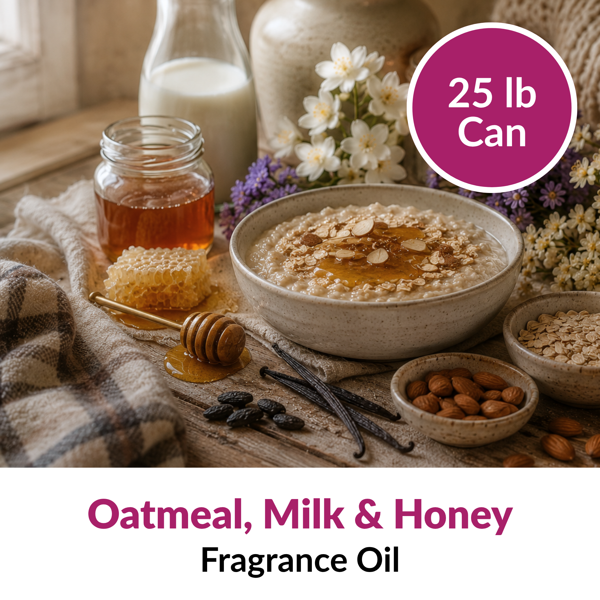 Oatmeal Milk Honey Fragrance Oil (25 lbs)