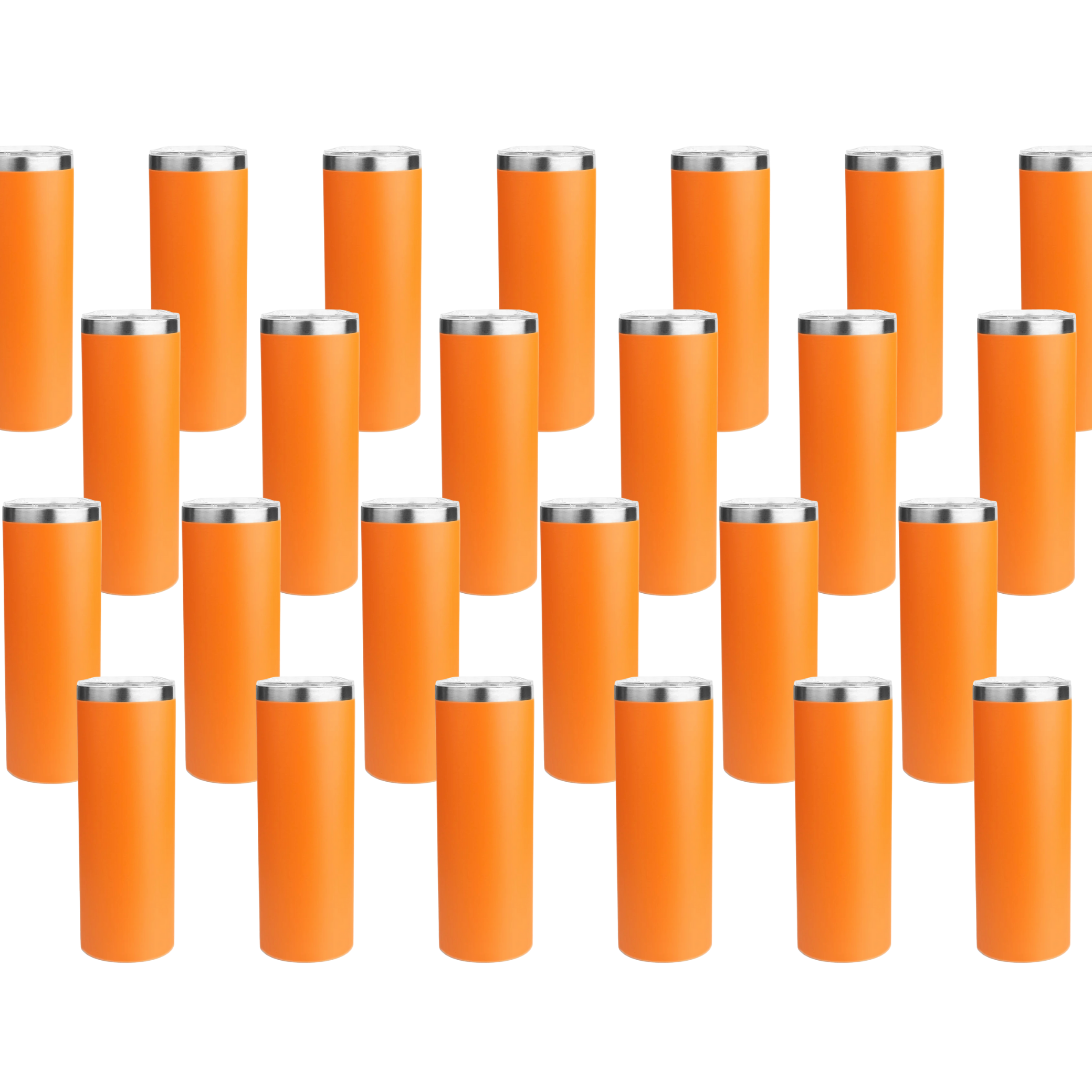 Master Maker Crafts -  20 oz Tall Skinny Tumbler - Orange (25 Piece CASE) | Master Maker Crafts - Wholesale Craft Supplies - Fast Shipping from Ohio DIY Craft Warehouse