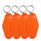 Retro Motel Keychain with Silver Ring - Orange - DIY Craft Warehouse DIY Craft Warehouse