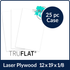 TruFlat Paint Plywood - 12"x 19" x 1/8" (25 Piece Case)