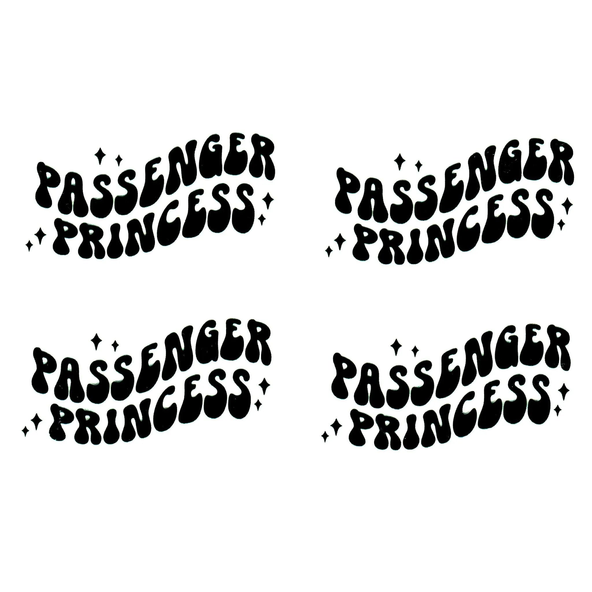 UV DTF Decal - Passenger Princess (4 Decals) - DIY Craft Warehouse DIY Craft Warehouse