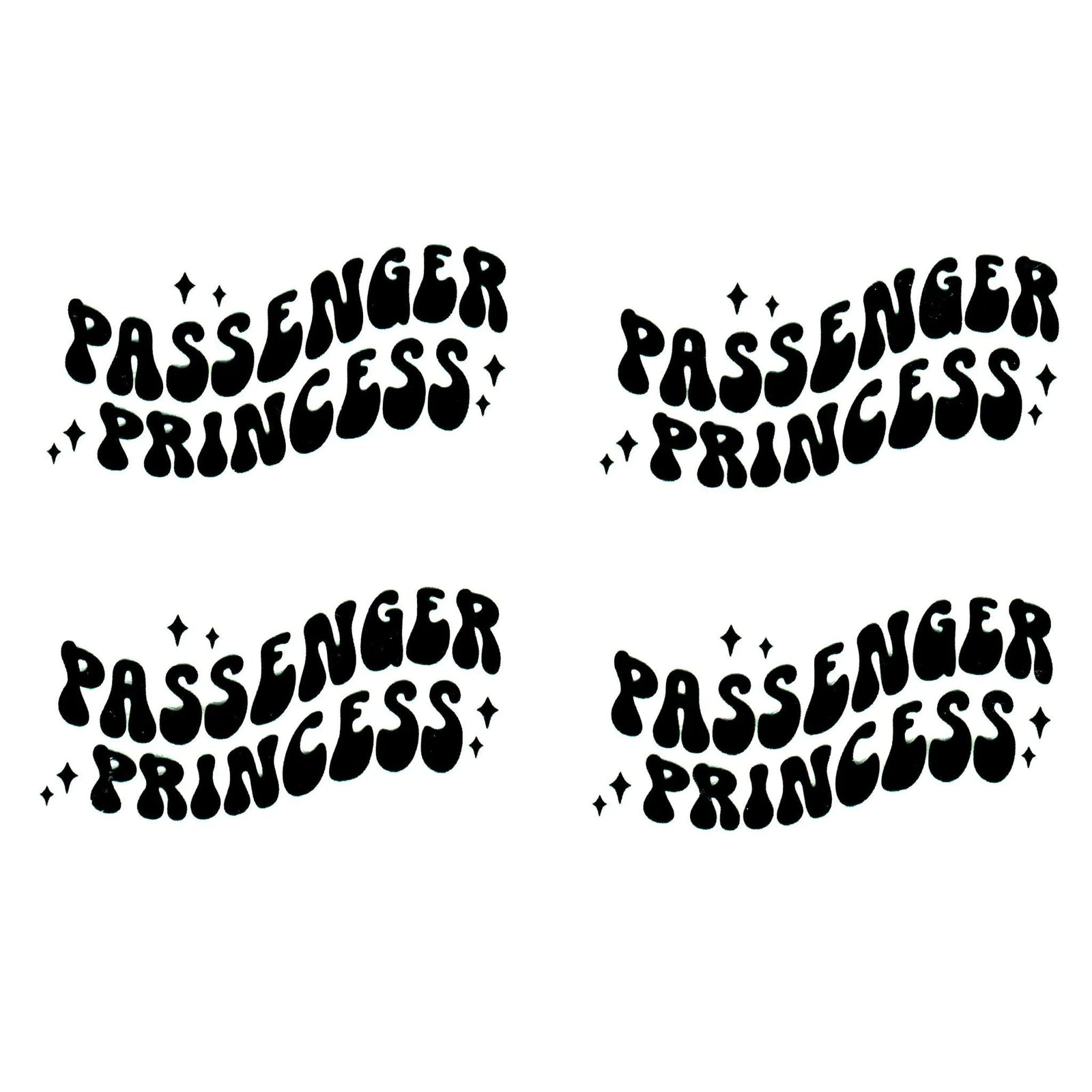 UV DTF Decal - Passenger Princess (4 Decals) - DIY Craft Warehouse