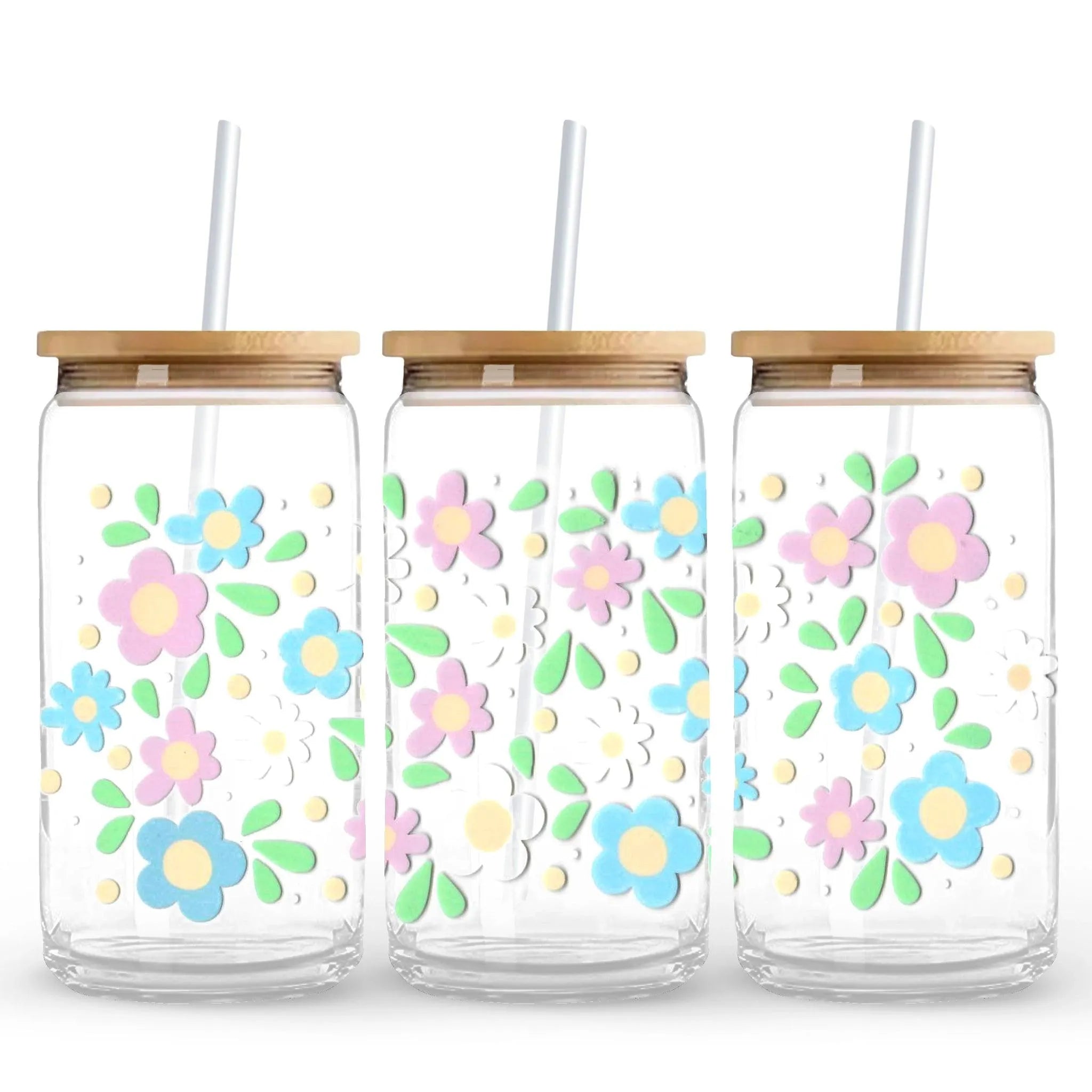 UV DTF Wrap - Pastel Spring Flowers - DIY Craft Warehouse DIY Craft Warehouse