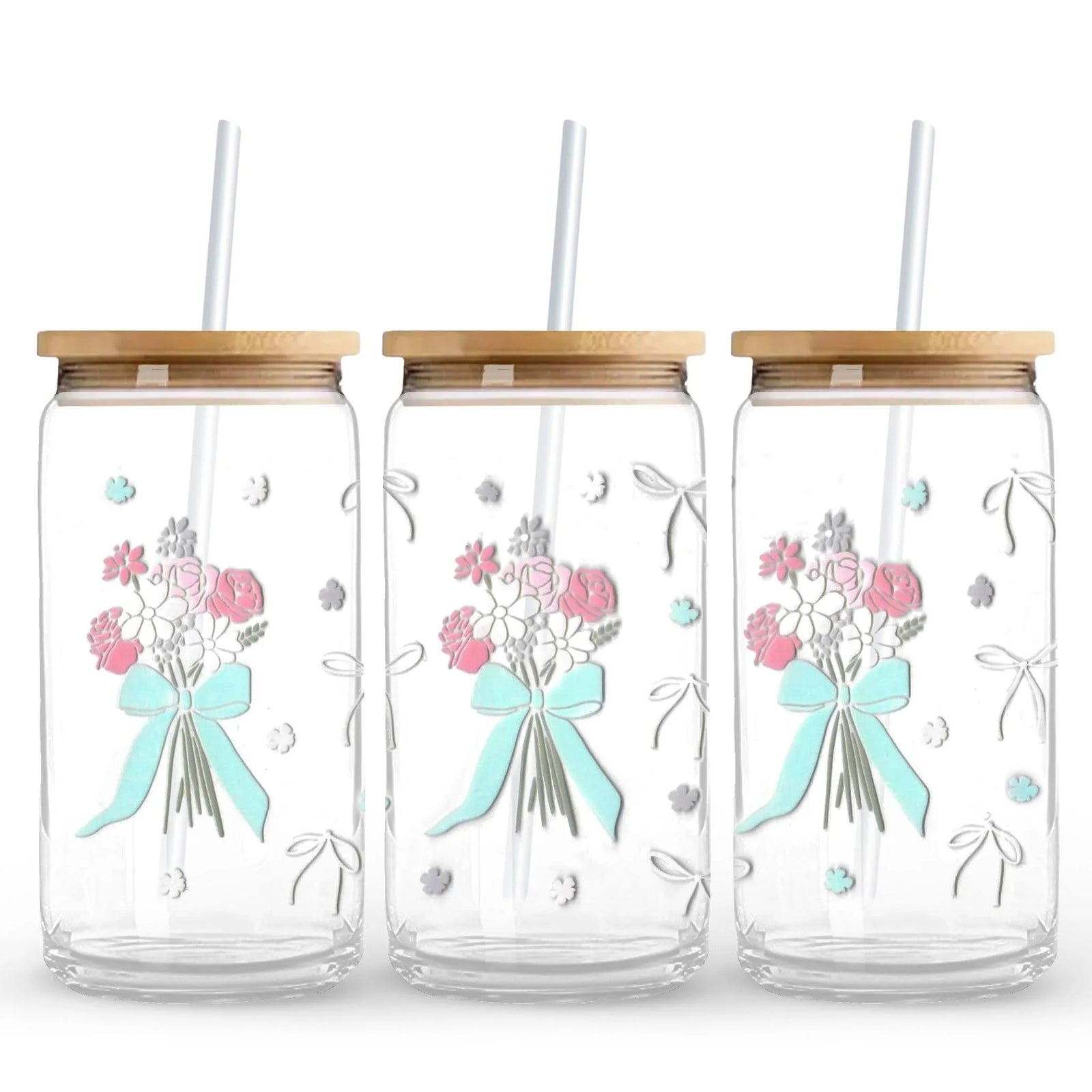 UV DTF Wrap - Pastel Tulip Bouquet - DIY Craft Warehouse