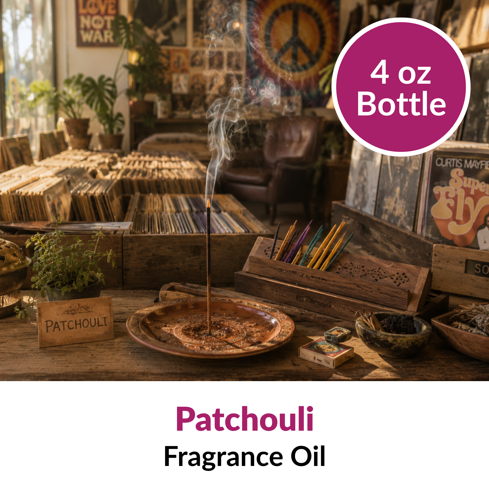 Image of Patchouli Fragrance Oil (4 oz) sold at Master Maker Crafts. Wholesale prices and fast shipping.