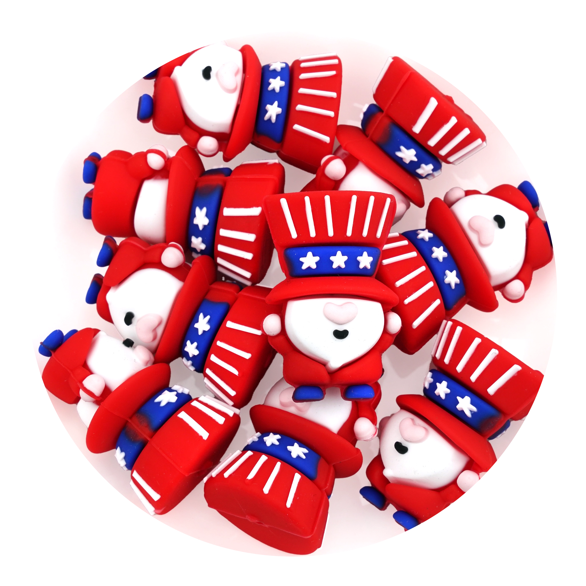 Patriotic Silicone Focal Beads (Americana) | Master Maker Crafts - Wholesale Craft Supplies - Fast Shipping from Ohio DIY Craft Warehouse