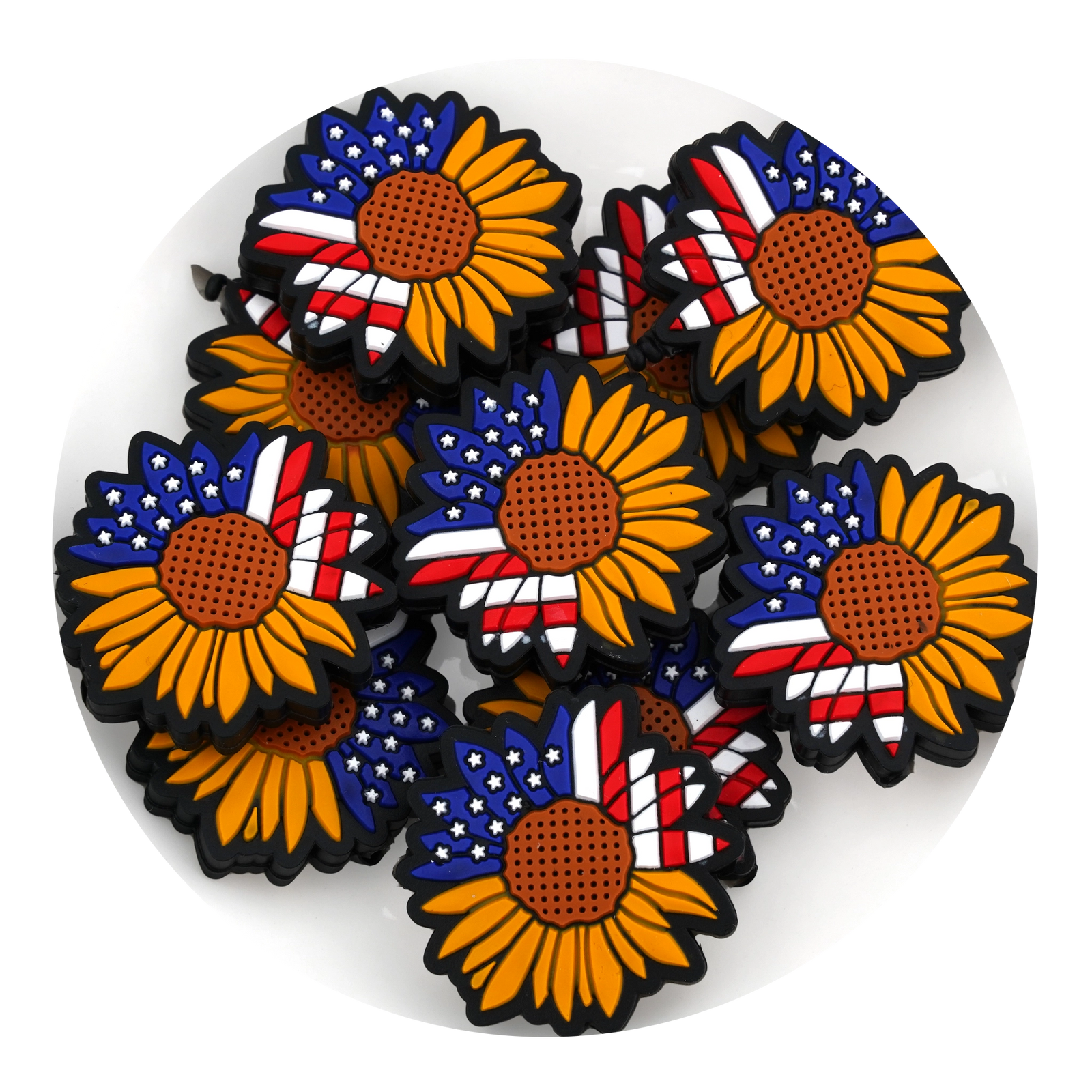 Patriotic Silicone Focal Beads (Americana) | Master Maker Crafts - Wholesale Craft Supplies - Fast Shipping from Ohio