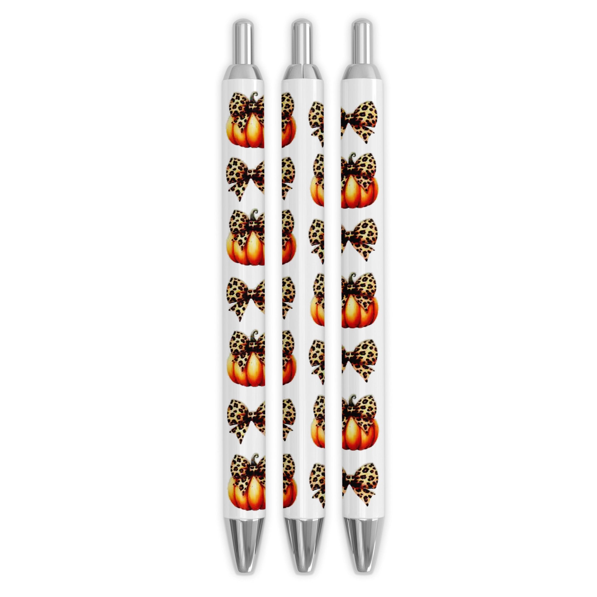 Master Maker Crafts -  UV DTF Pen Wrap Only - Cheetah Bow Pumpkin 5 Decals 4.25" x 1.25" (Pen NOT Inclued) | Master Maker Crafts - Wholesale Craft Supplies - Fast Shipping from Ohio DIY Craft Warehouse