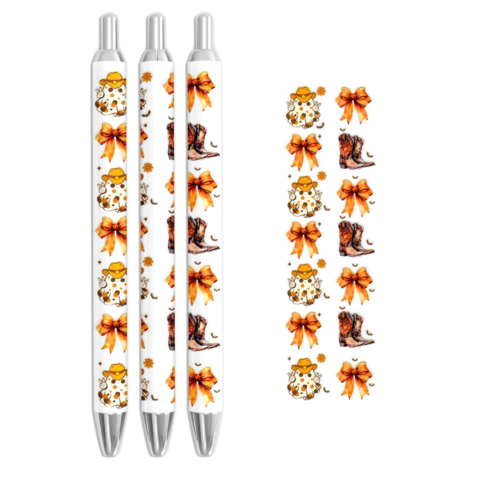 Master Maker Crafts -  UV DTF Pen Wrap Only - Haunted Rodeo 5 Decals 4.25