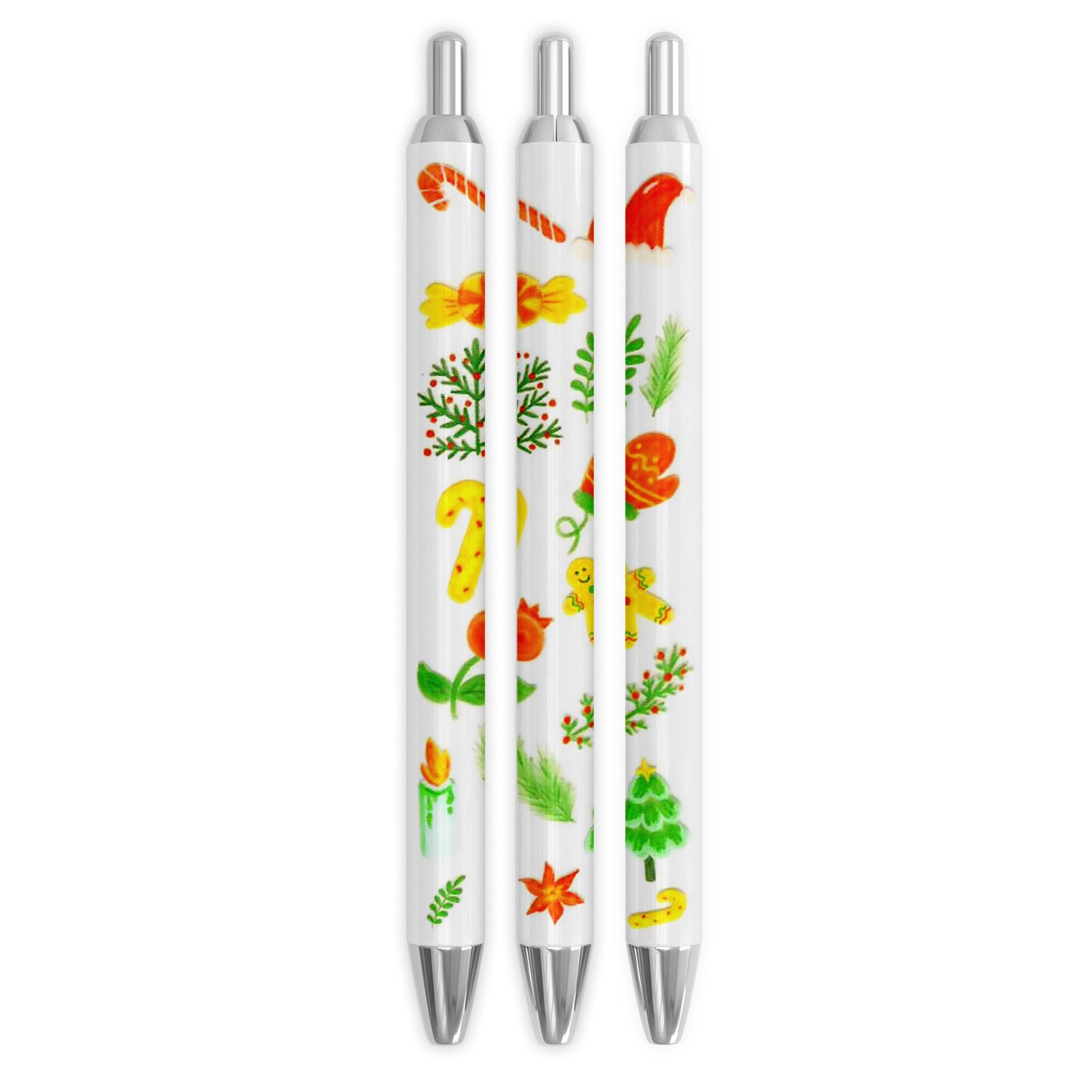Master Maker Crafts -  UV DTF Pen Wrap Only - Holiday Cheer 5 Decals 4.25