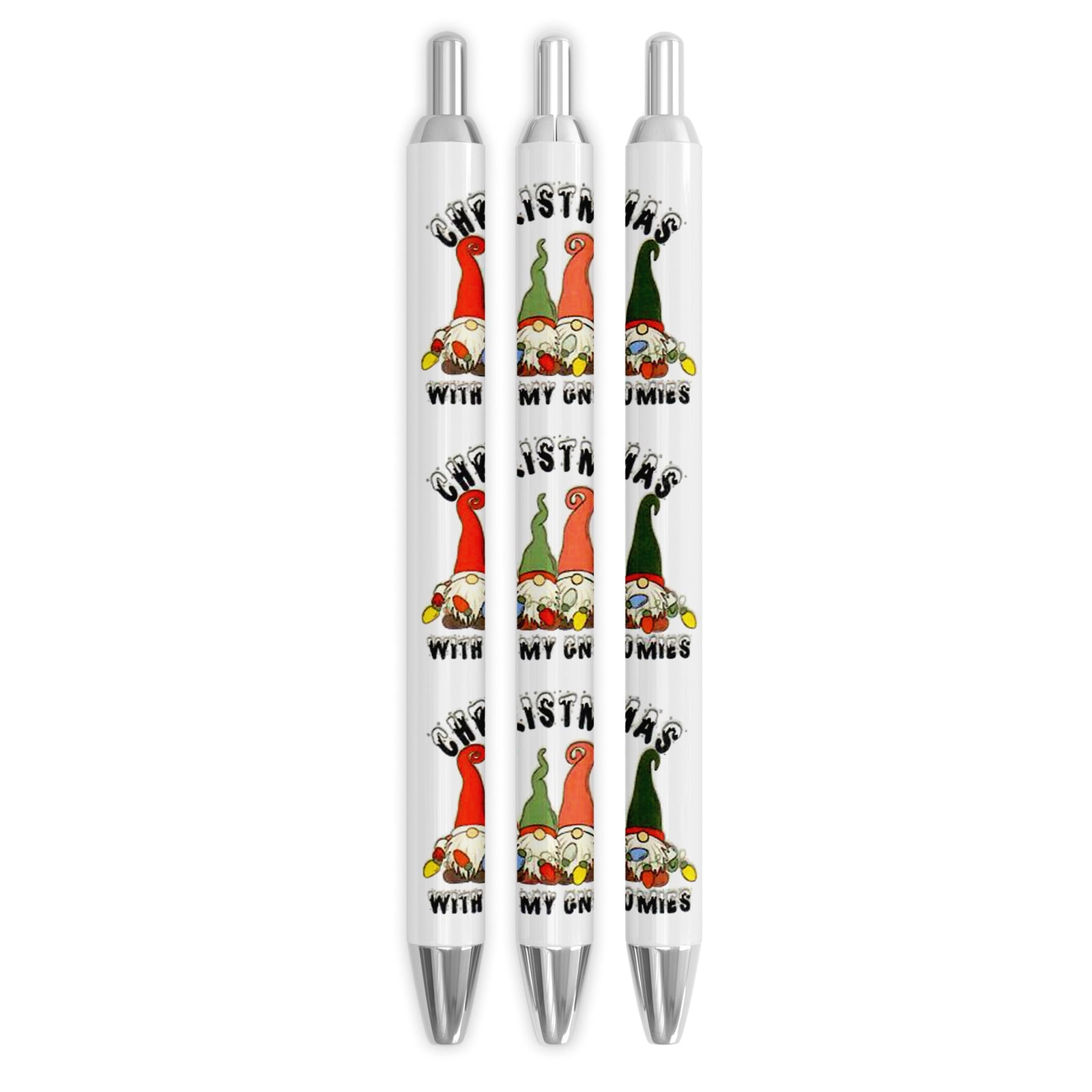 Master Maker Crafts -  UV DTF Pen Wrap Only - Holiday Gnomies 5 Decals 4.25