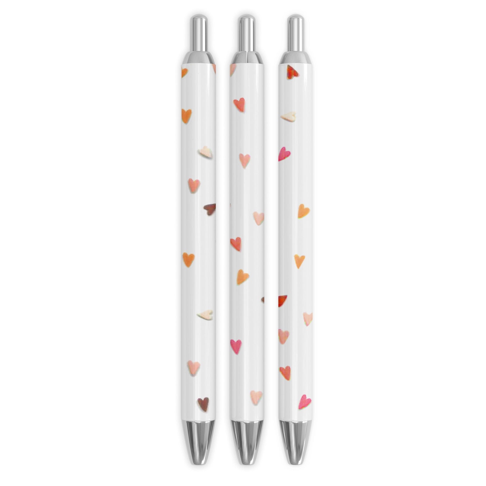 Master Maker Crafts -  UV DTF Pen Wrap Only - So Many Hearts 5 Decals 4.25