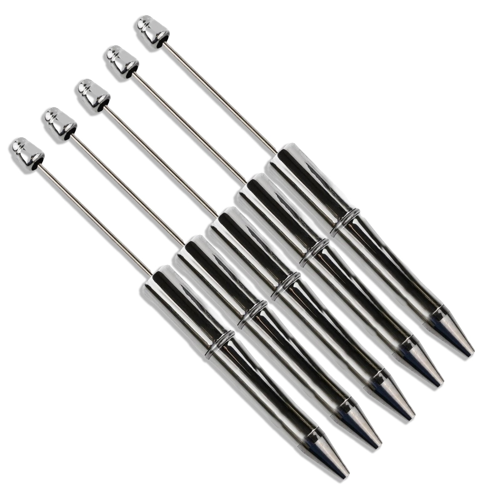 Pen Bead-Able - Metallic Silver (5 Pens) - DIY Craft Warehouse