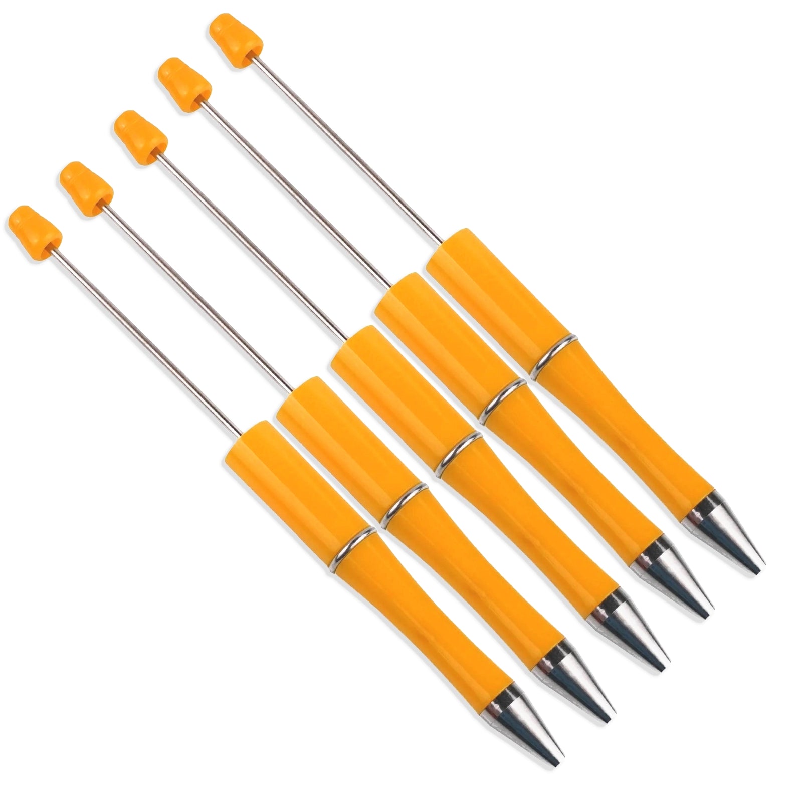 Master Maker Crafts -  Pen Beadable - Orange (5 Pens)