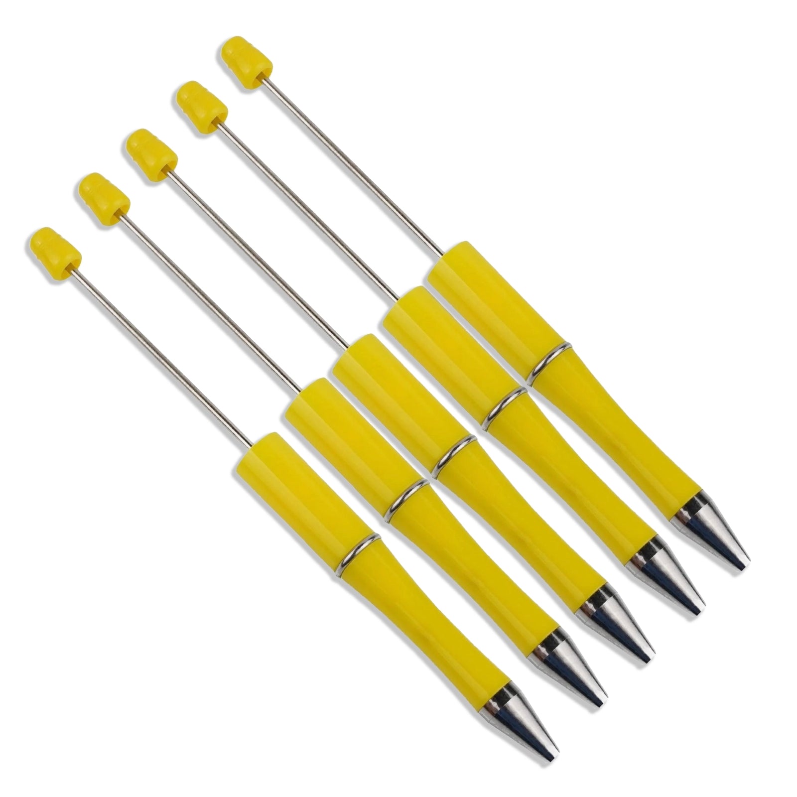 Master Maker Crafts -  Pen Beadable - Yellow (5 Pens)