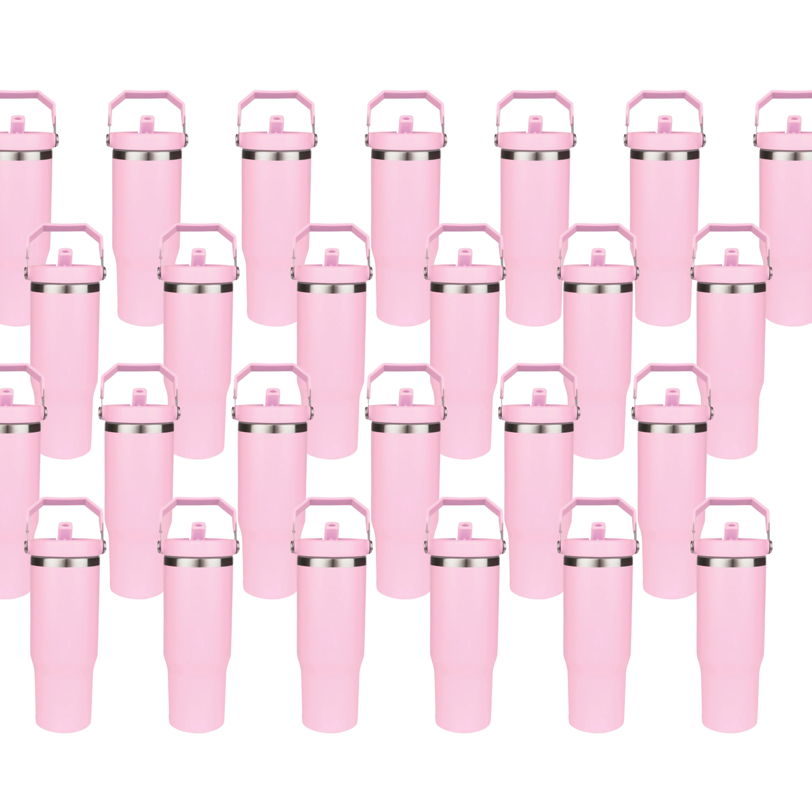 Master Maker Crafts -  22 oz Everyday Flip Straw Tumbler - Light Pink (25 Piece CASE) | Master Maker Crafts - Wholesale Craft Supplies - Fast Shipping from Ohio