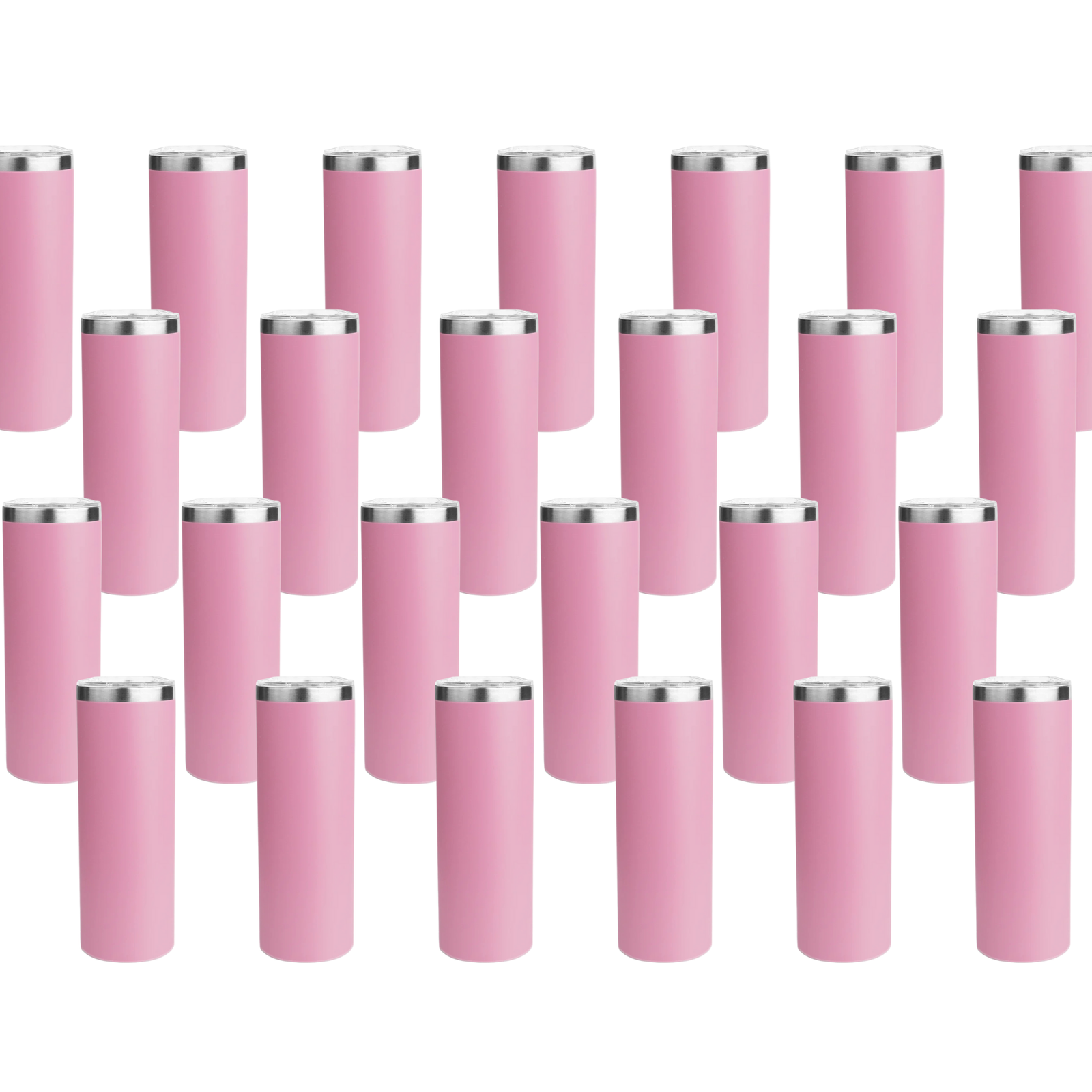 Master Maker Crafts -  20 oz Tall Skinny Tumbler - Pink (25 Piece CASE) | Master Maker Crafts - Wholesale Craft Supplies - Fast Shipping from Ohio