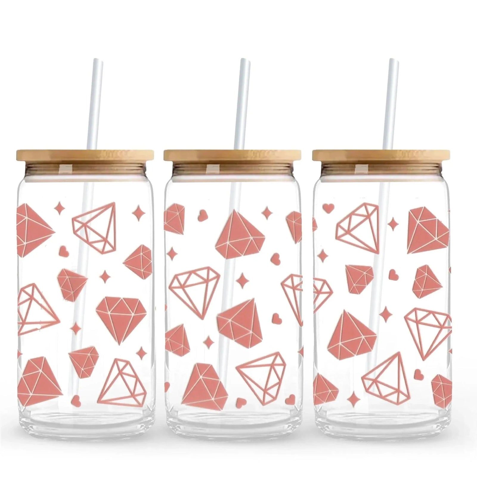 UV DTF Wrap - Pink Diamonds - DIY Craft Warehouse