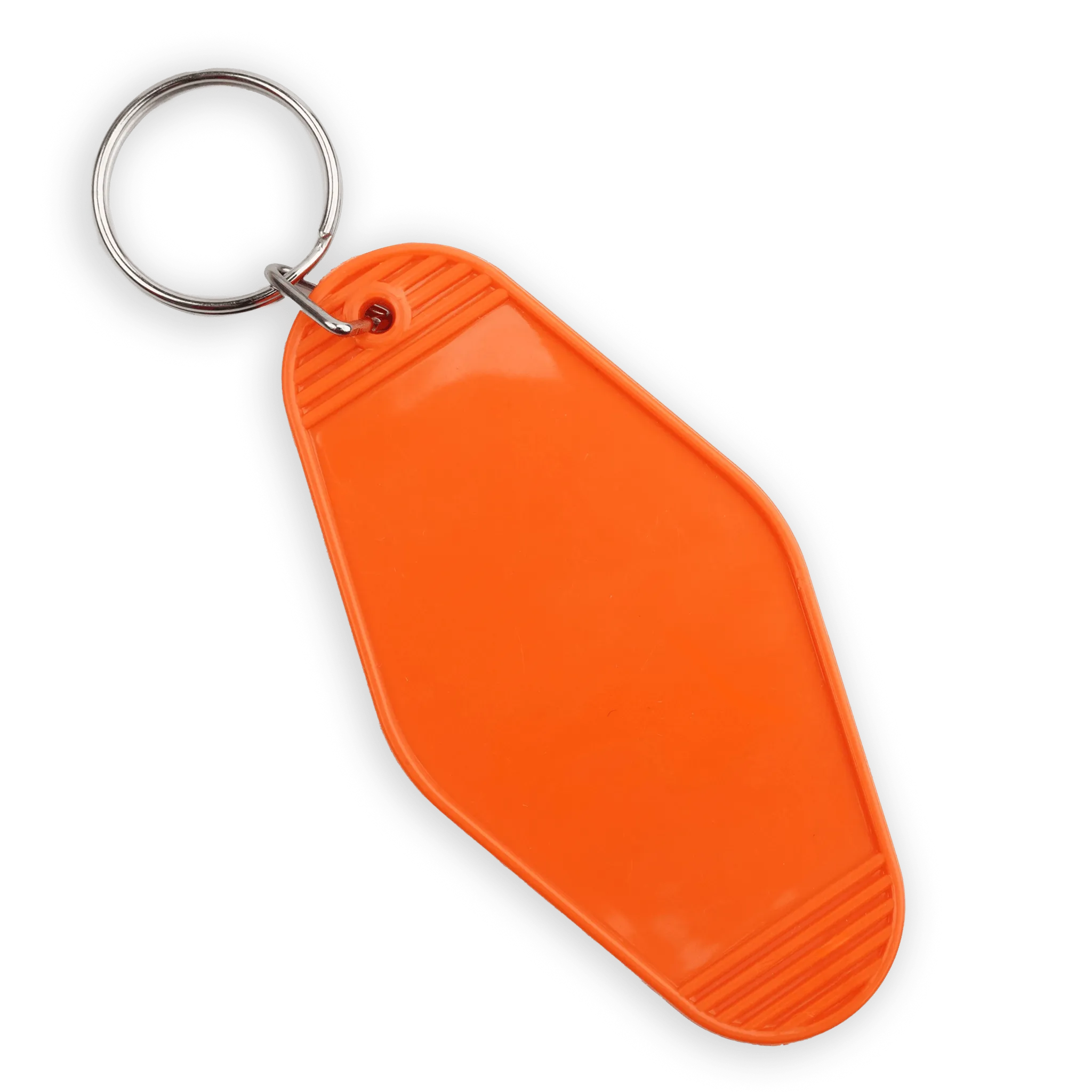 Retro Motel Keychain with Silver Ring - Orange - DIY Craft Warehouse DIY Craft Warehouse