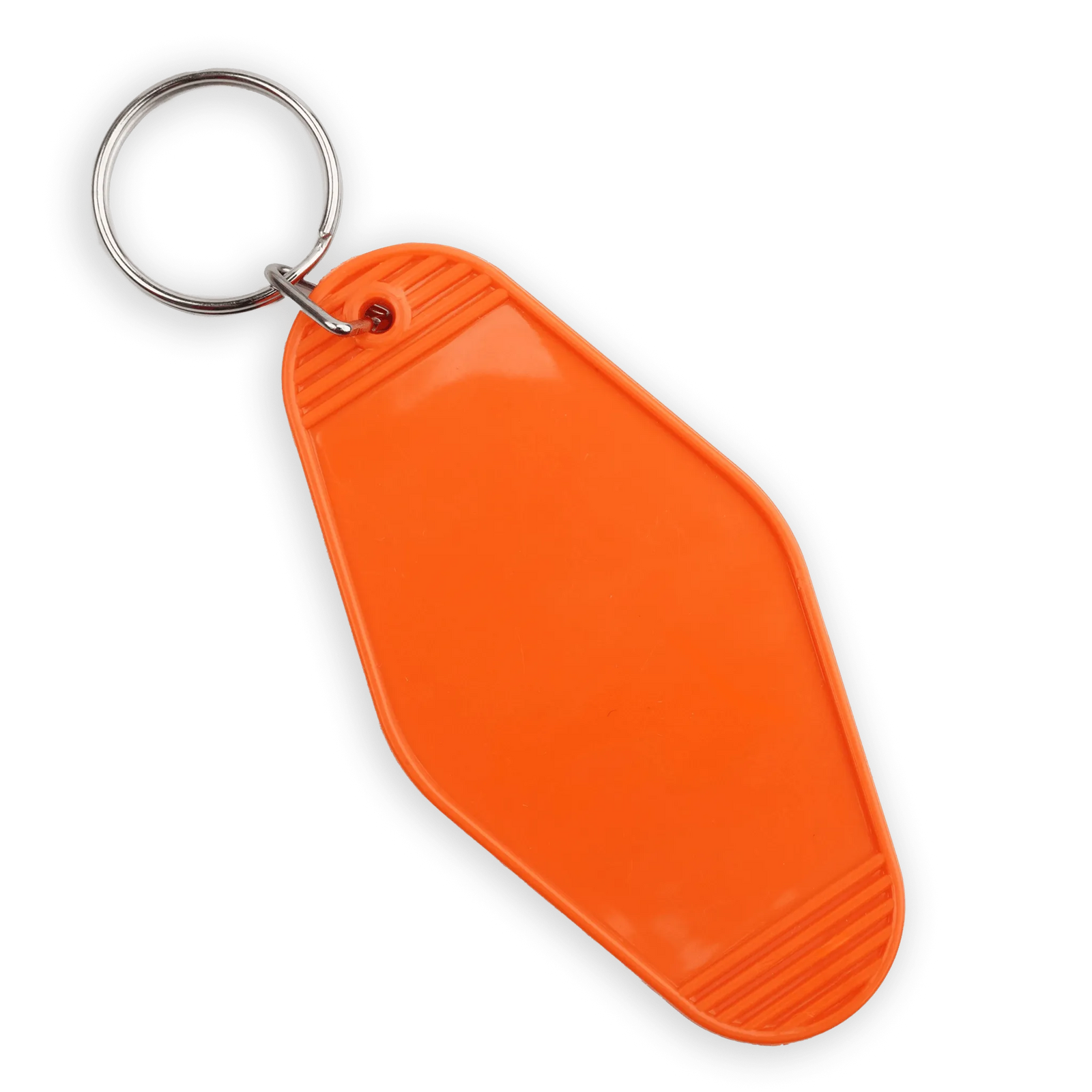 Retro Motel Keychain with Silver Ring - Orange - DIY Craft Warehouse