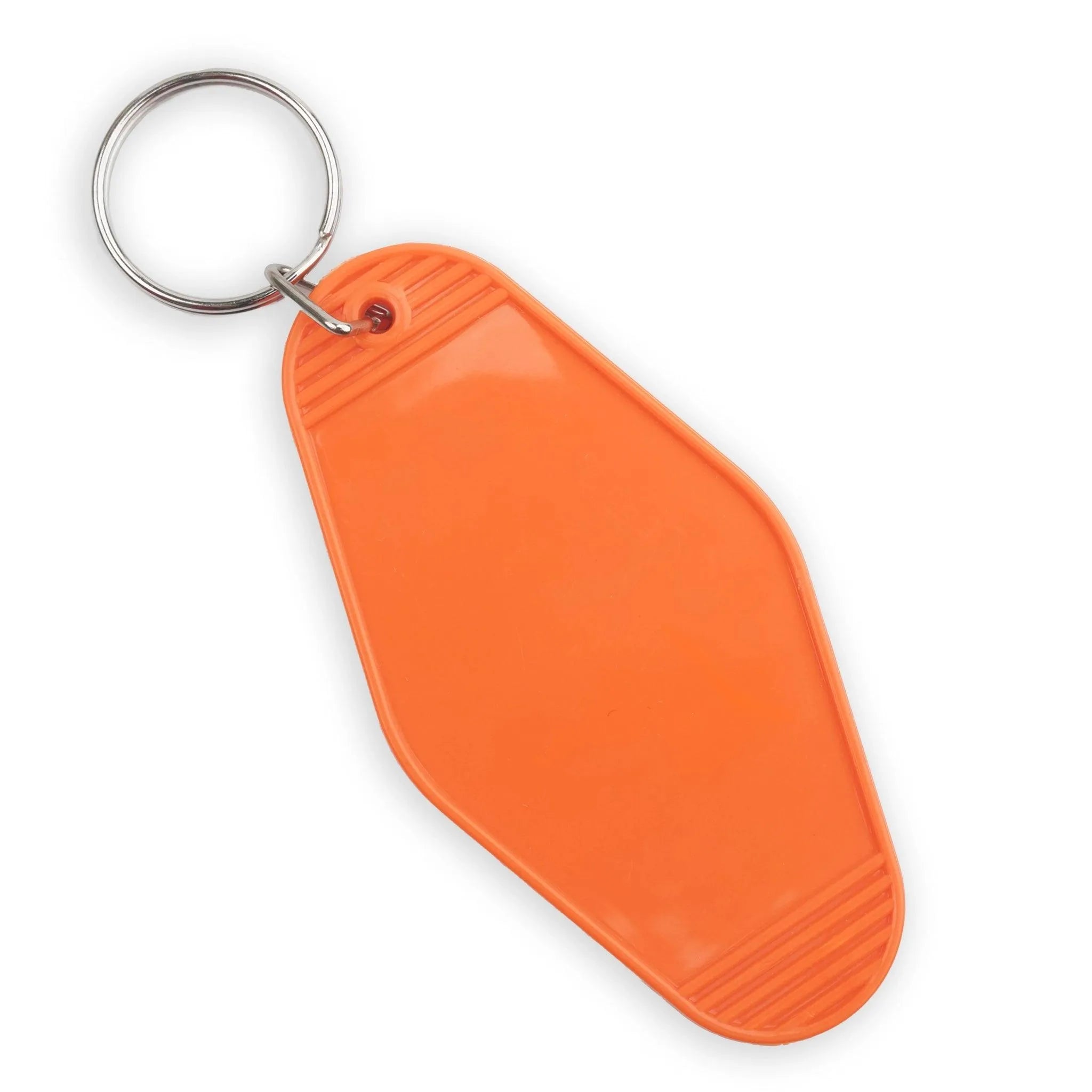 Retro Motel Keychain with Silver Ring - Citrus Orange - DIY Craft Warehouse DIY Craft Warehouse